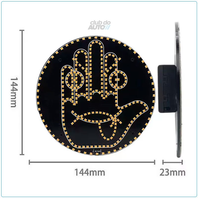 LED Expressões Gestuais Divertidas para Carros