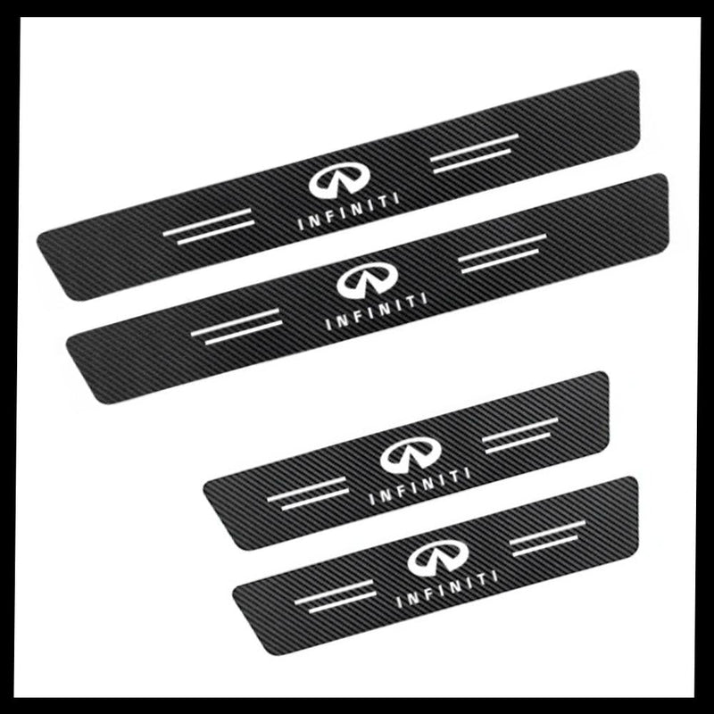 CarbonFilm™ Protetor de Soleira Anti-risco Premium - 4 Pçs