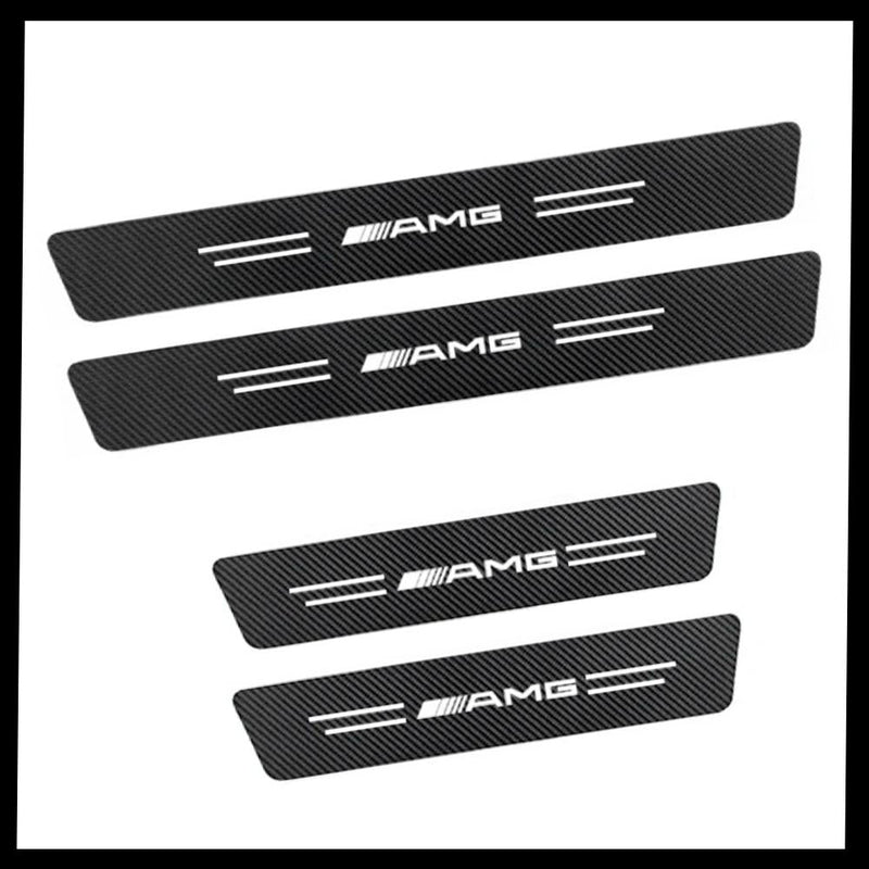 CarbonFilm™ Protetor de Soleira Anti-risco Premium - 4 Pçs